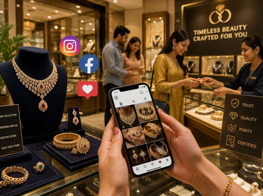 Social Media Marketing for Jewelry Stores in Indore using Instagram and Facebook to increase showroom walk-ins