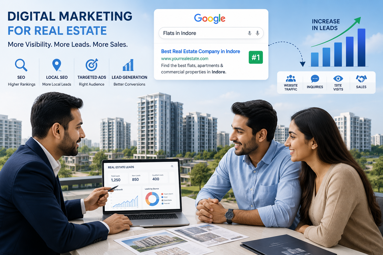 Best Digital Marketing Services in Indore for Real Estate Companies