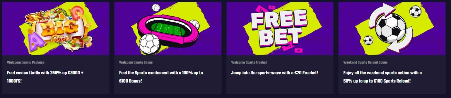 Frenzino Casino welcome bonus promotional banner