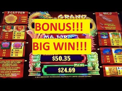 **BONUS/BIG WIN!!!** - Gold Pays Golden Festival Slot Machine - YouTube