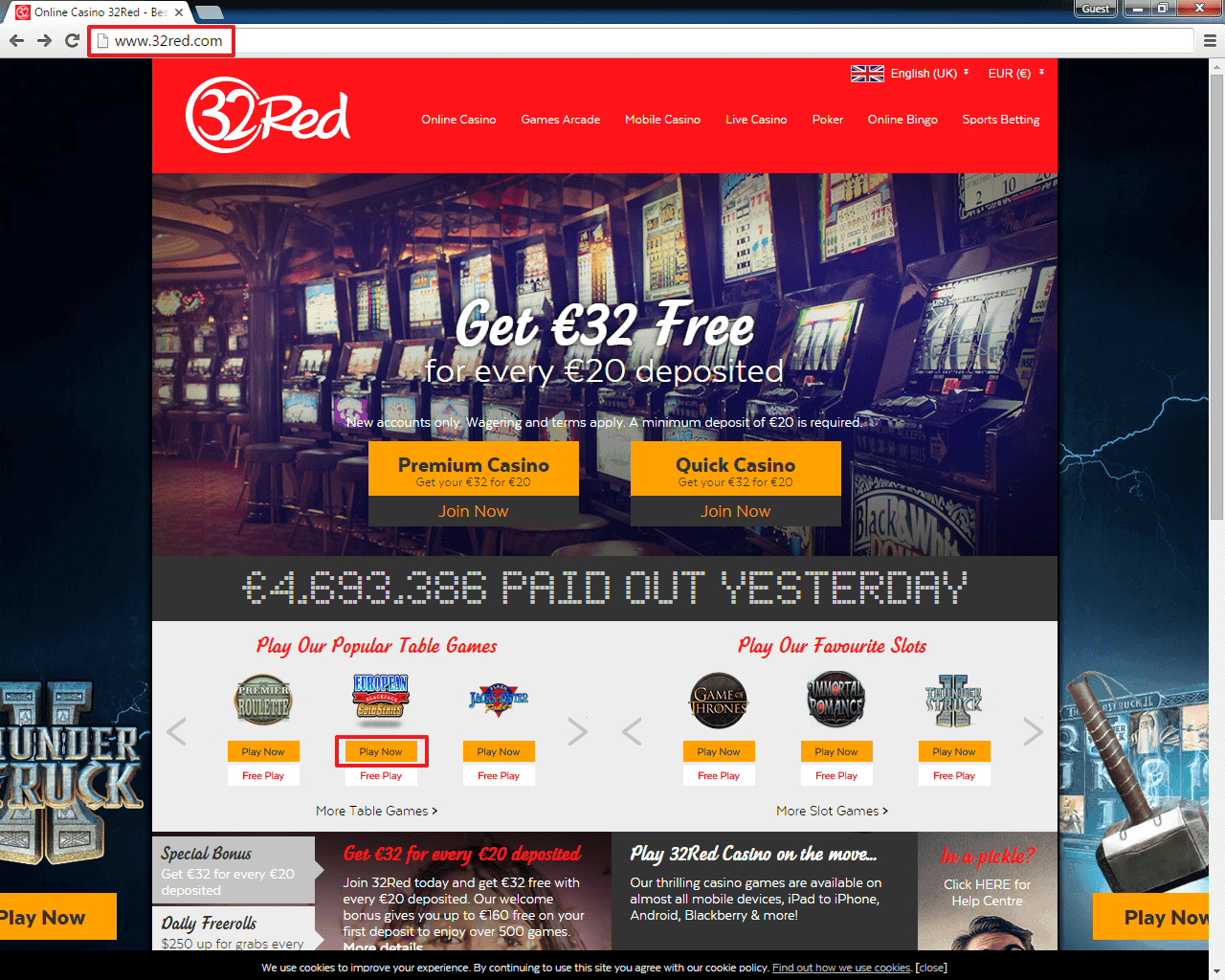 32Red Casino Login | casinologin
