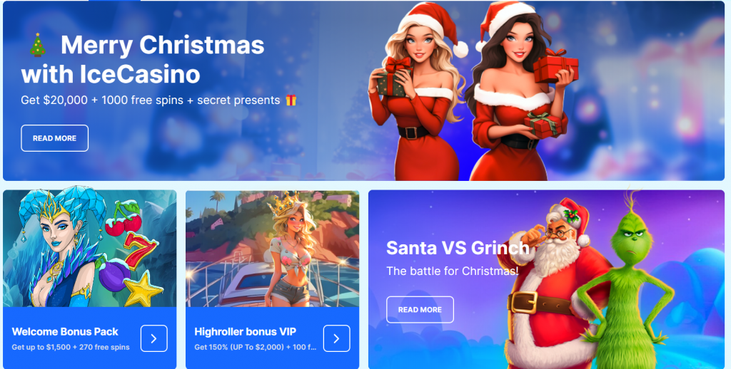 Ice Casino ️ 50 No Deposit Spins + $1,500 - Deluxe Casino Bonus