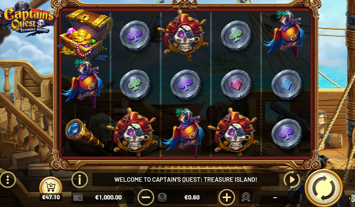 Plunder Pirate Wins in Captain’s Quest Treasure Island Slot