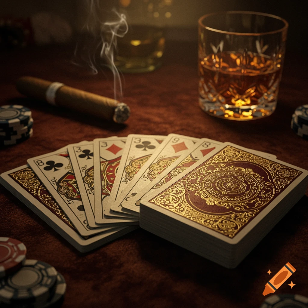 A bald man in a white shirt intently plays poker at a casino table ...