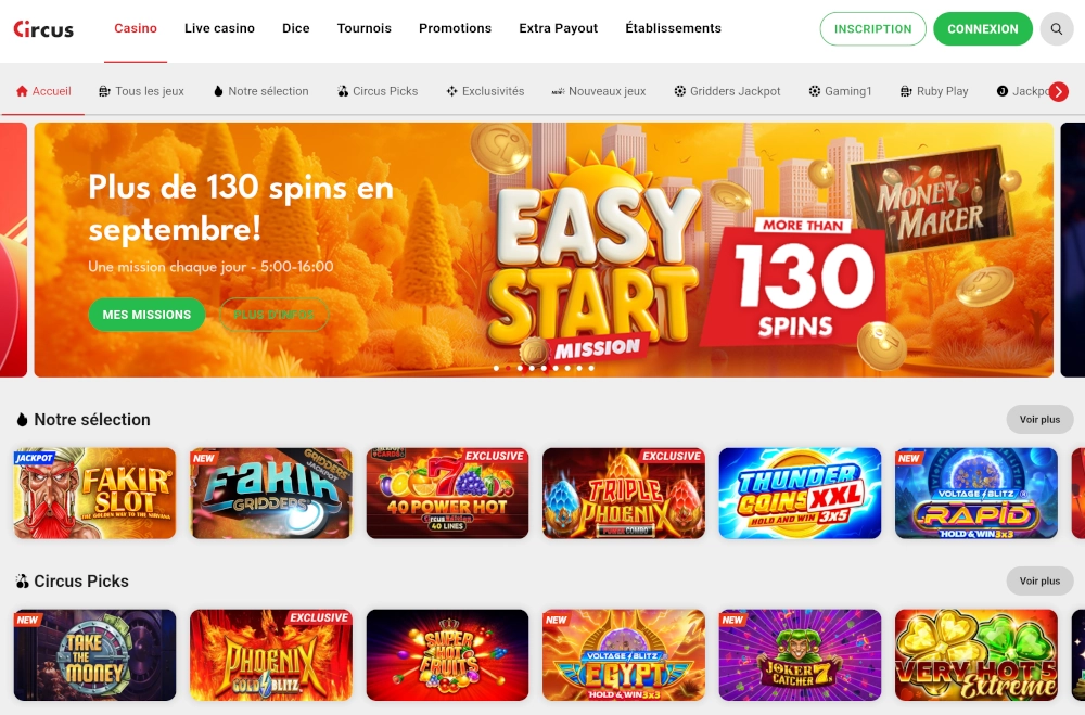 Circus Casino : test et avis 2026 | Akroplay