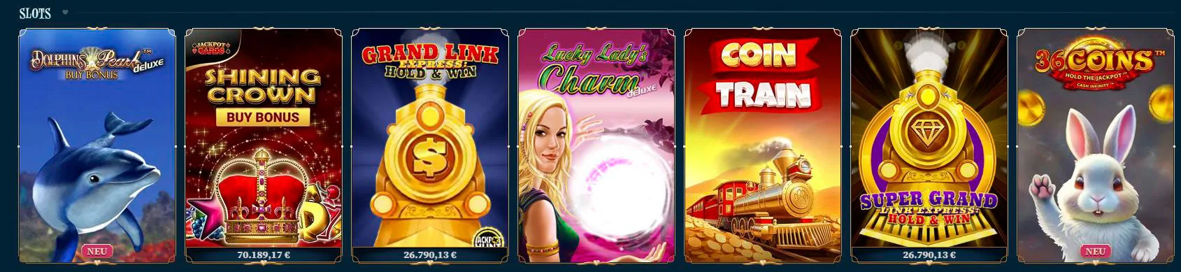 Jackpot Slots mit hohen Gewinnen