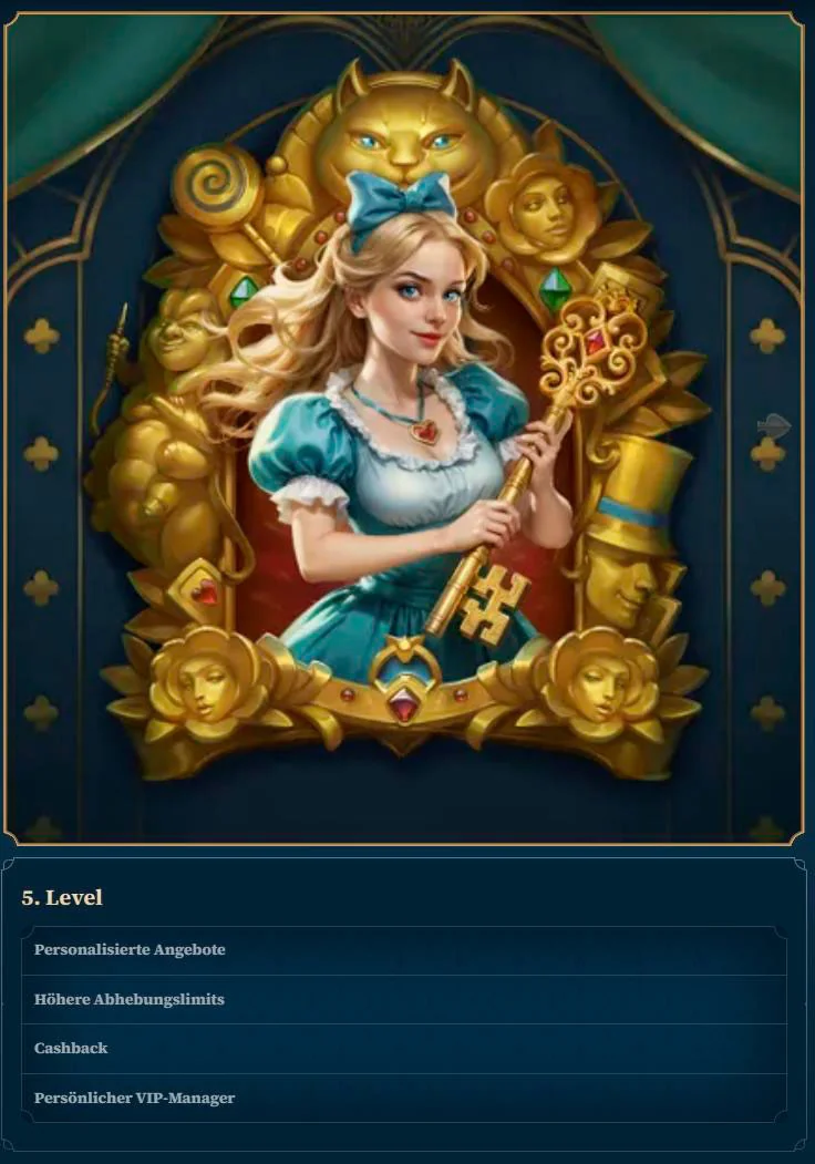 BetAlice Casino mobile App Oberfläche