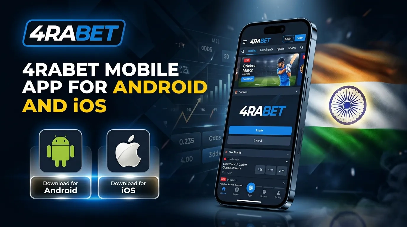 4rabet app interface on mobile screen