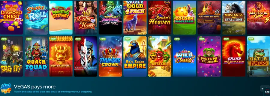 Vegas Hero casino online - Get C$100 reward with 200 spins